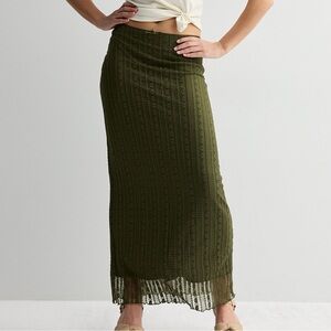 Olive Green Women's Maxi Skirt